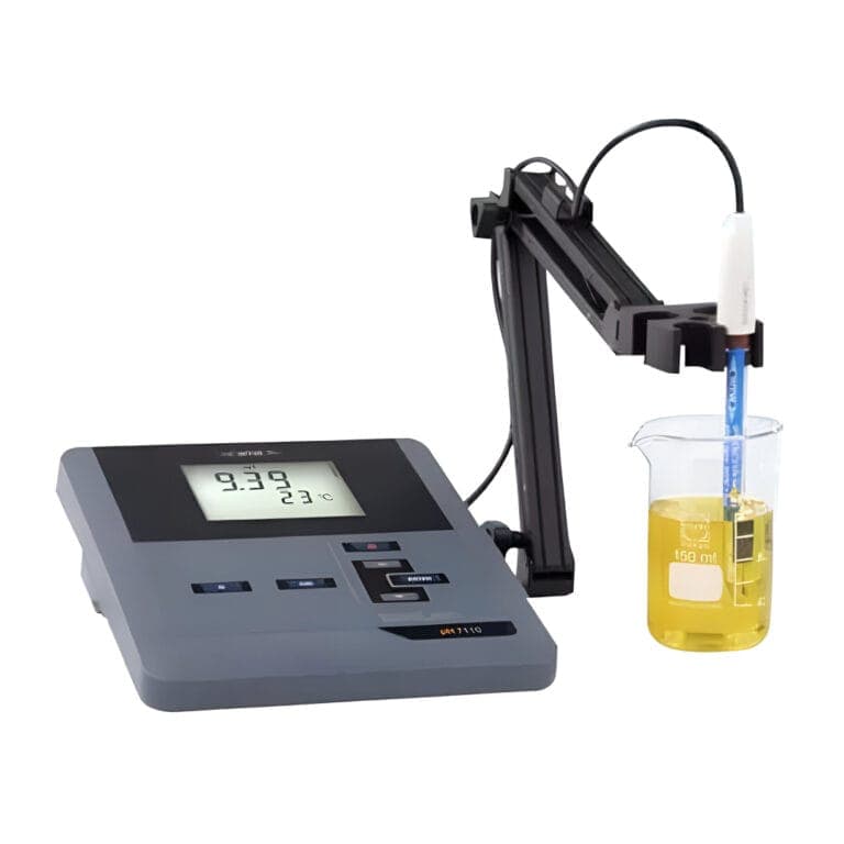 Equipo de mesa para medir pH y conductividad eléctrica (EC) de aguas