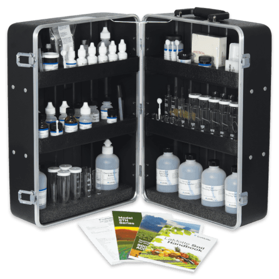 Kit portátil para análisis químico de suelos