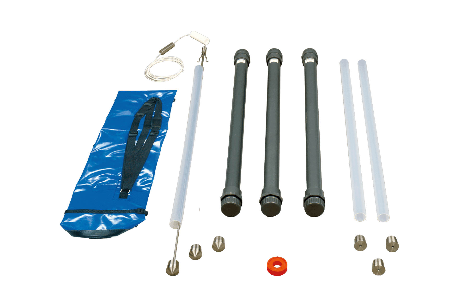 Muestreador por cable para capas líquidas en pozos y tanques